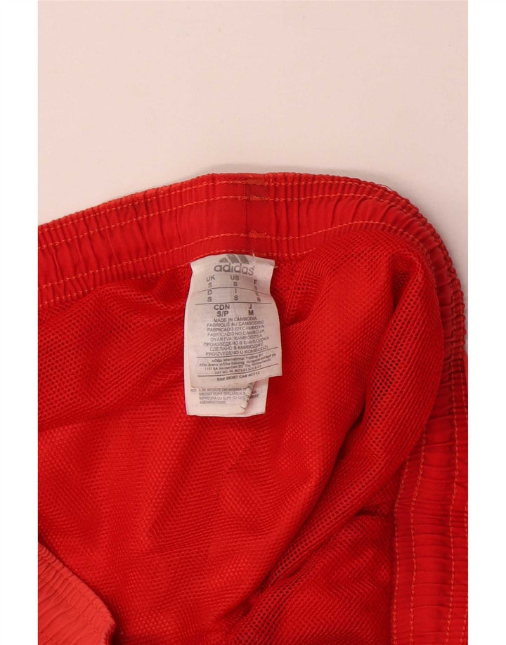 Pantaloni scurți sport pentru bărbați Adidas, roșii mici din poliamidă
