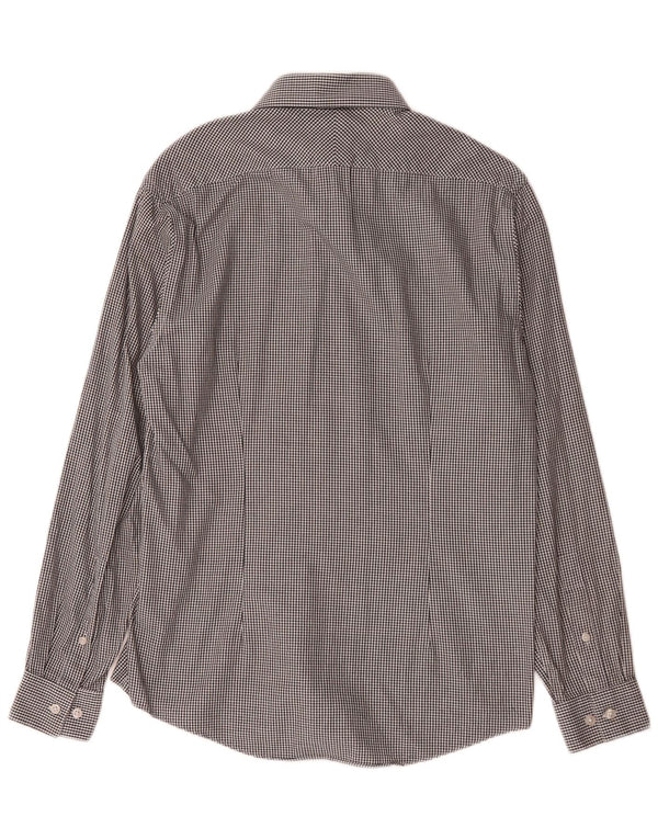 Cămașă pentru bărbați Calvin Klein Slim Fit Mărimea 39 15 1/2 Medium Gri Houndstooth