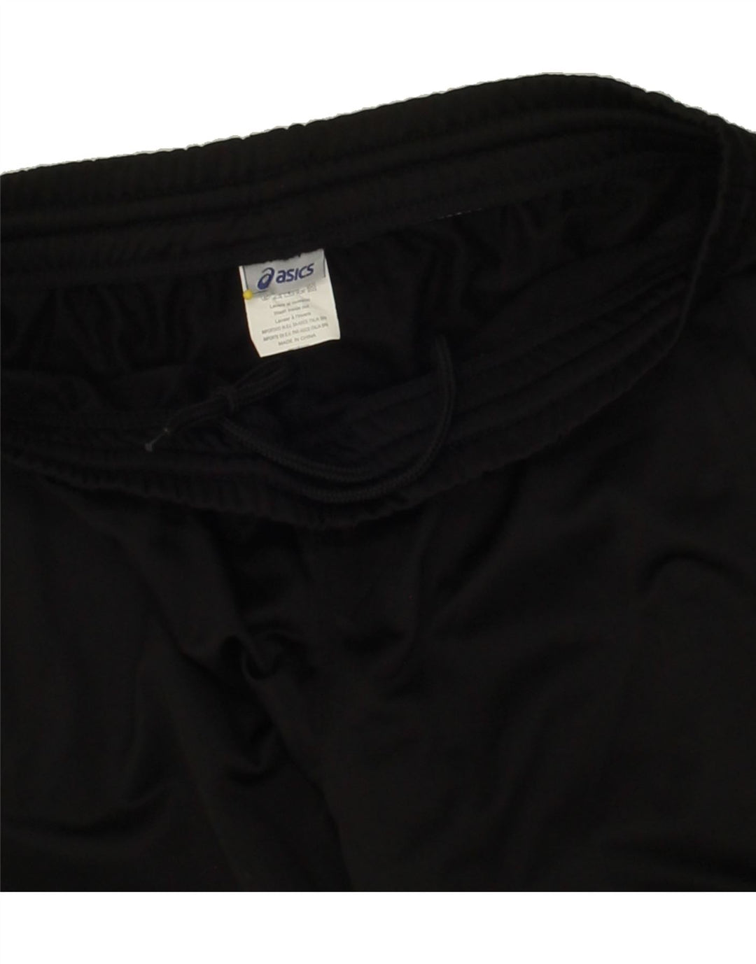 ASICS Womens Tracksuit Trousers UK 18 XL Black Polyester Vintage Asics and Second-Hand Asics from Messina Hembry 