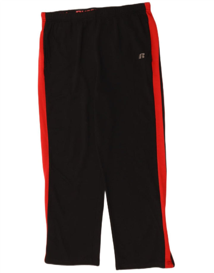 RUSSELL ATHLETIC Pantaloni de trening pentru bărbați, mari, negri, color block