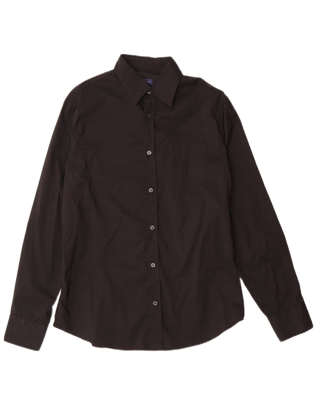 Cămașă pentru bărbați TRUSSARDI JEANS Bumbac negru mare