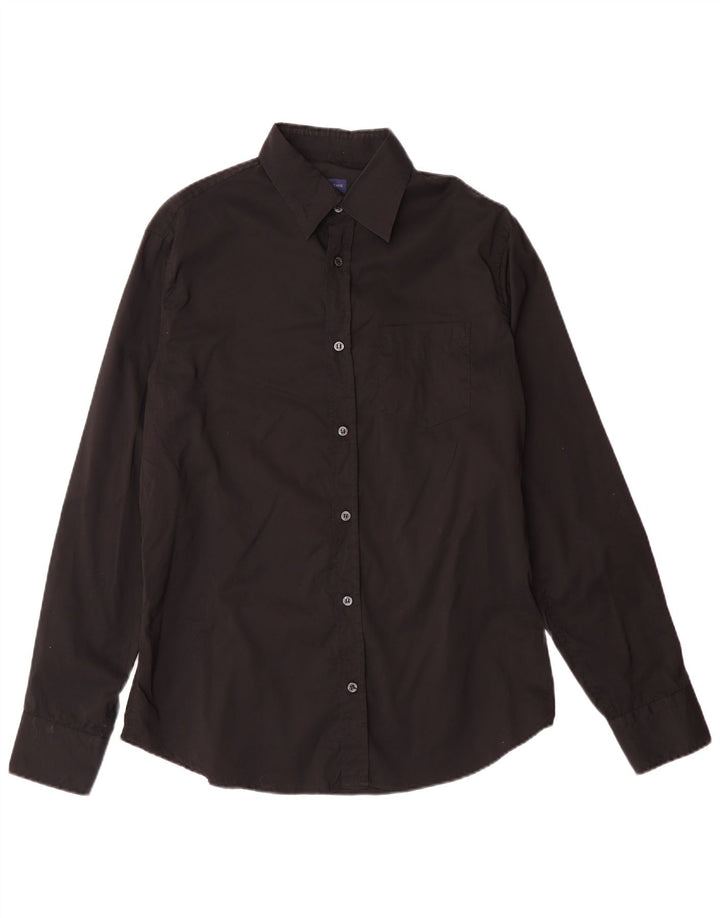 Cămașă pentru bărbați TRUSSARDI JEANS Bumbac negru mare