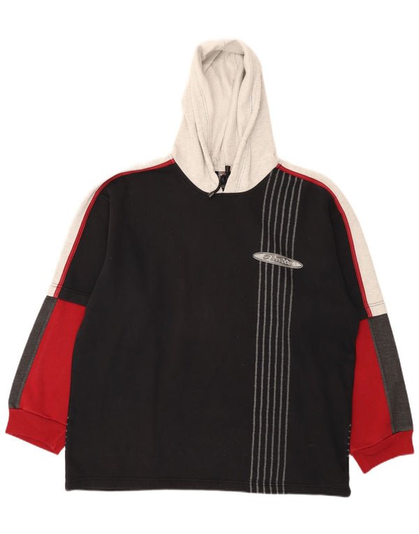 Pulover cu glugă grafic Lotto pentru bărbați UK 44/46 2XL Negru Sport