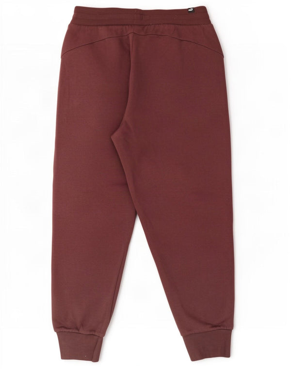 Pantaloni de trening Puma pentru femei Joggeri UK 14 Mare Bumbac Burgundy