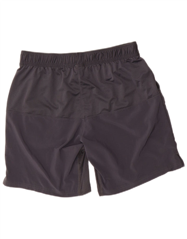 Pantaloni scurți sport Decathlon pentru bărbați, gri mediu, poliester