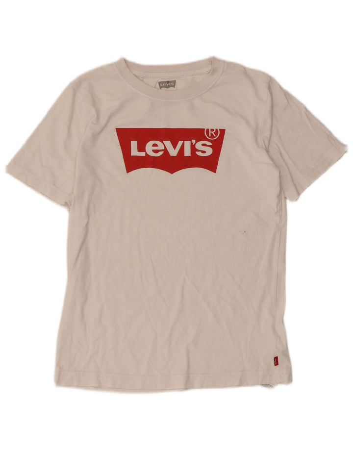Tricou Grafic Fete LEVI'S Top 13-14 Ani Bumbac Alb