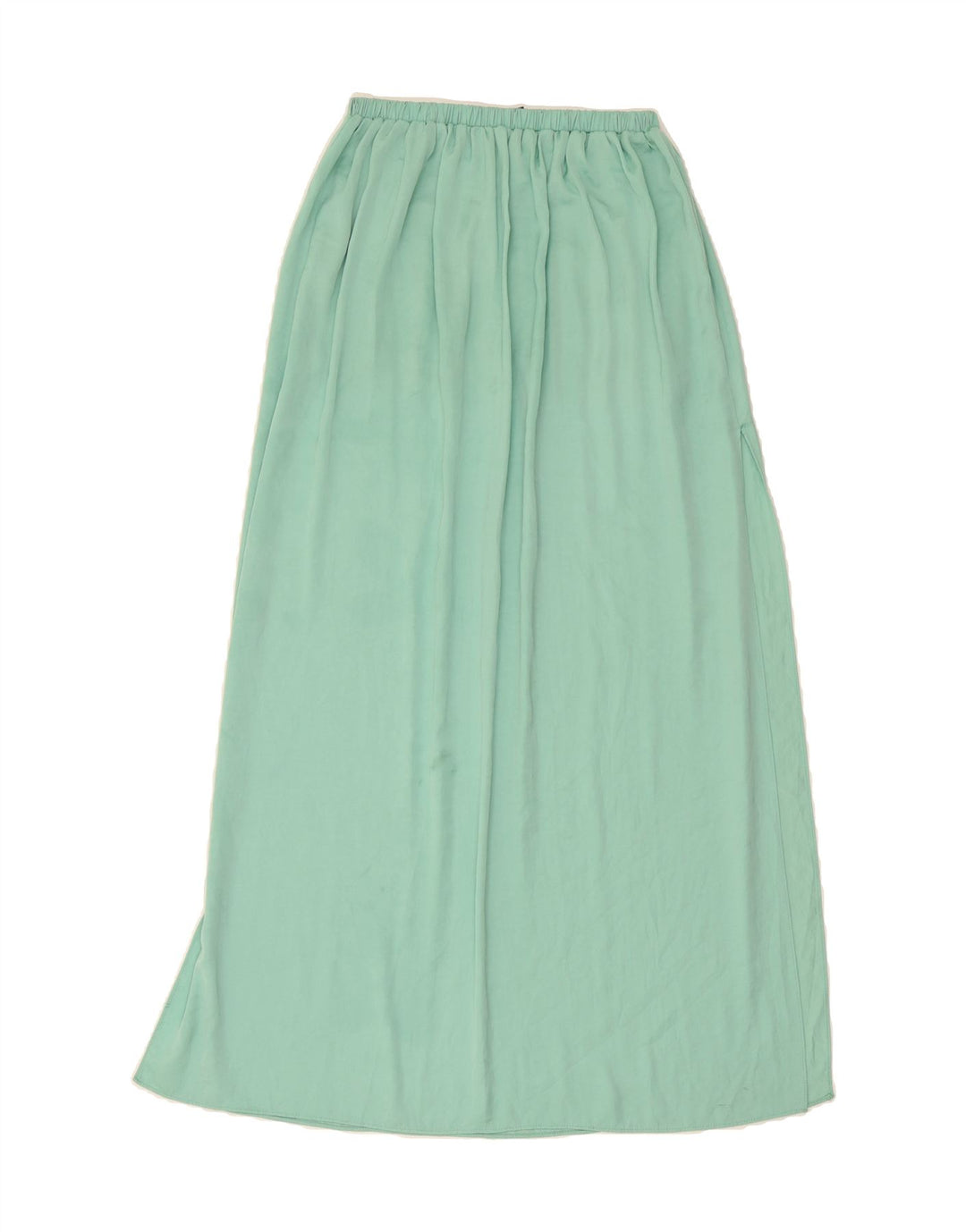 ZARA Womens Maxi Skirt UK 10 Small W26  Green Polyester Vintage Zara and Second-Hand Zara from Messina Hembry 