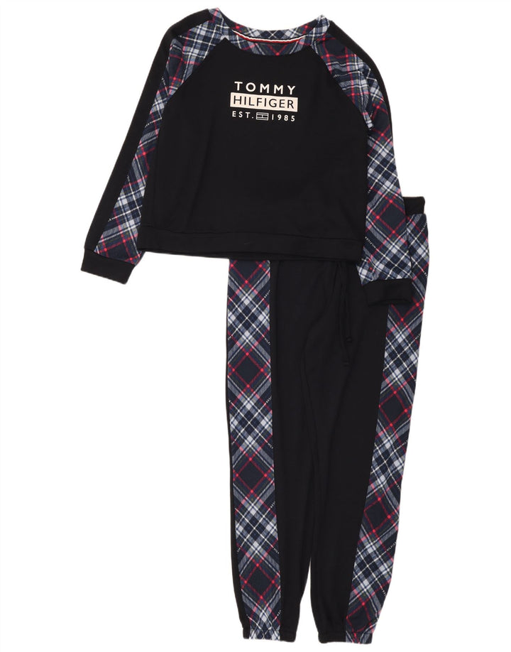 Trening complet cu grafic Tommy Hilfiger pentru femei UK 14 Medium Bleumarin Check