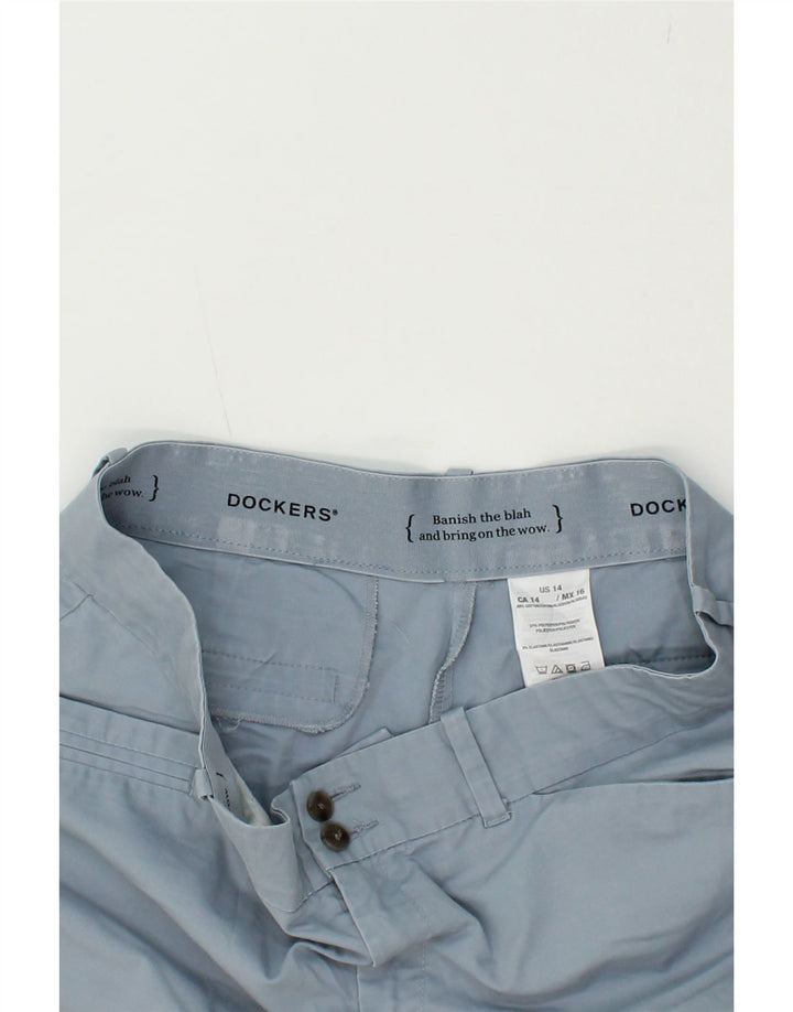 DOCKERS Womens Bermuda Shorts US 14 XL W36  Blue Cotton Vintage Dockers and Second-Hand Dockers from Messina Hembry 