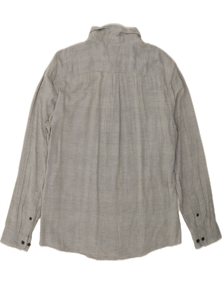 EDDIE BAUER Mens Classic Fit Shirt Large Grey Cotton Vintage Eddie Bauer and Second-Hand Eddie Bauer from Messina Hembry 