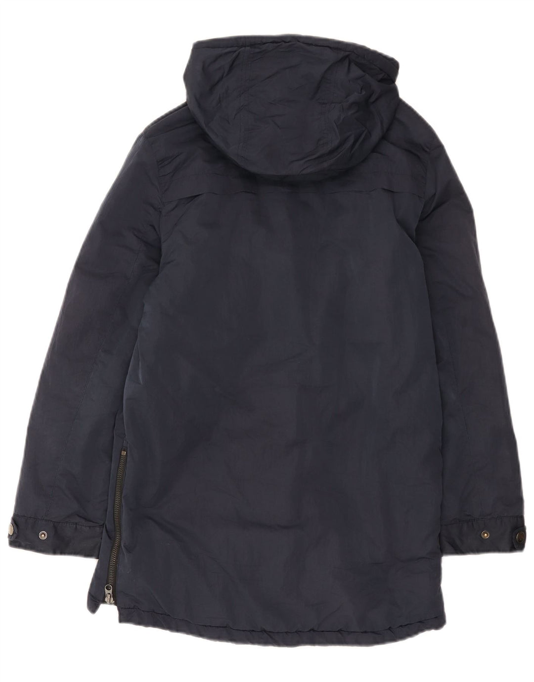 Jachetă parka cu glugă ZARA pentru băieți, 11-12 ani, nailon bleumarin
