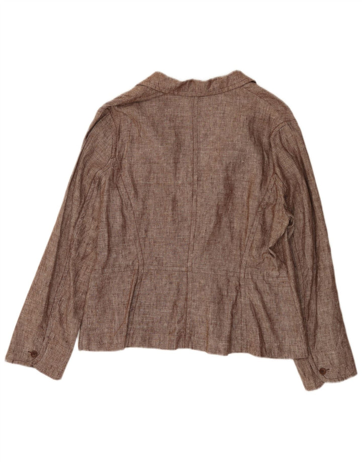 Sacou blazer pentru femei MONSOON cu 2 nasturi UK 18 XL in maro