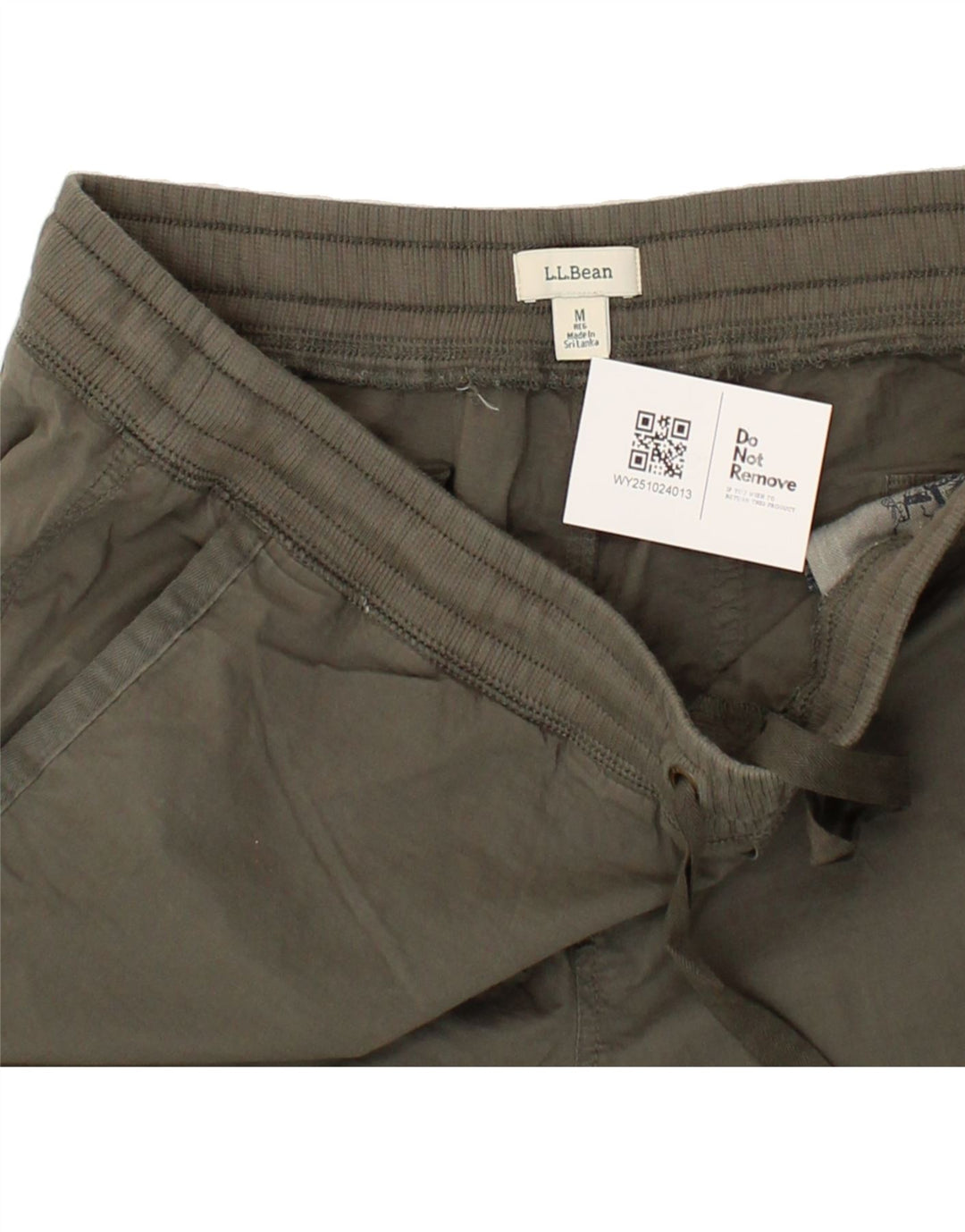 L.L.BEAN Womens Capri Trousers Medium W36 L23 Khaki Cotton Vintage L.L.Bean and Second-Hand L.L.Bean from Messina Hembry 