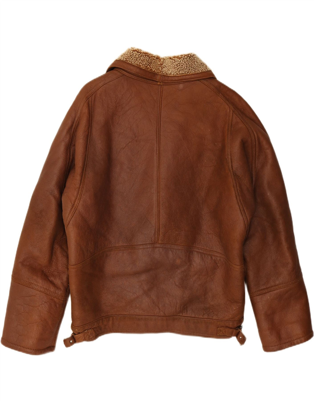 Jachetă din shearling pentru bărbați VINTAGE UK 42 XL maro