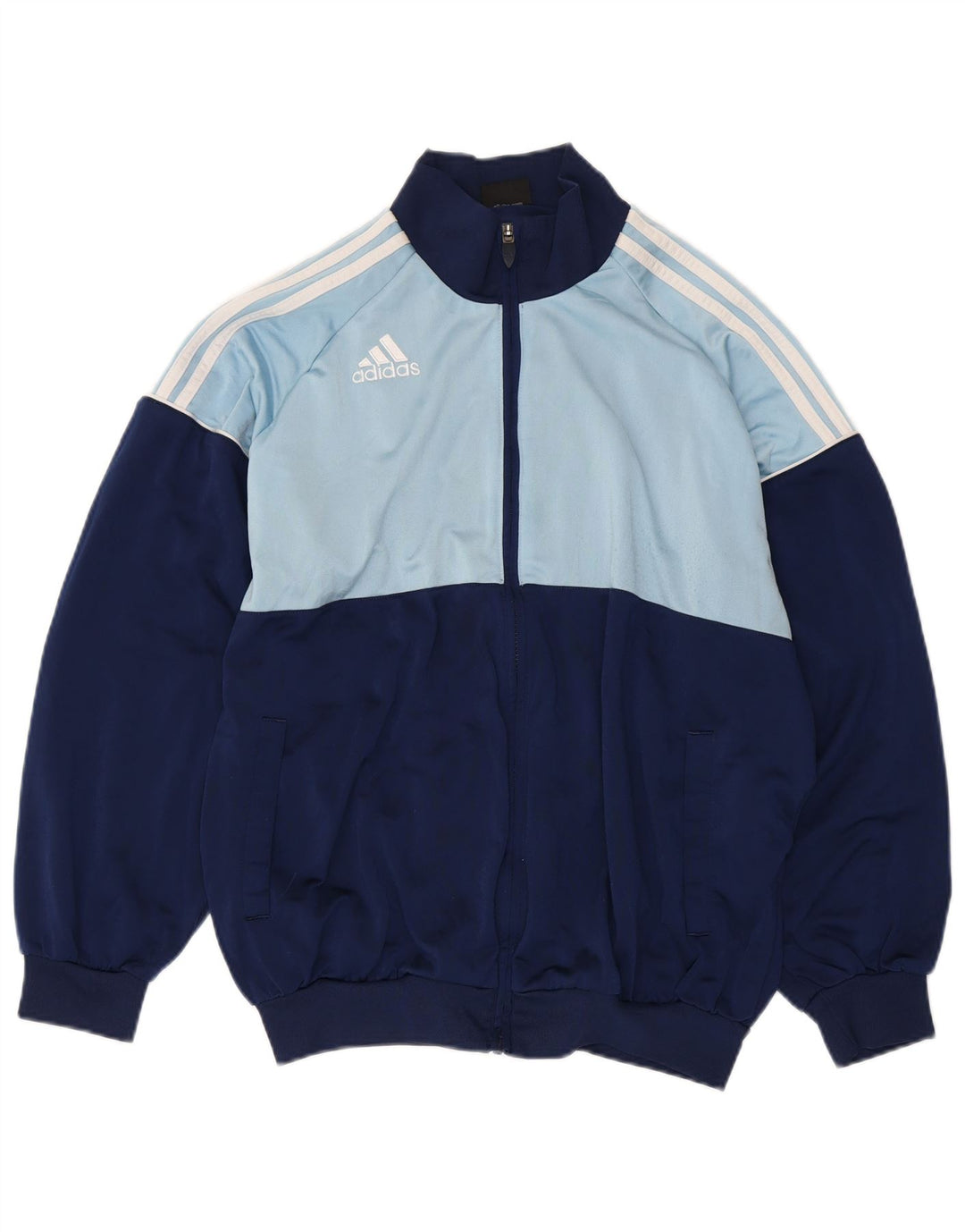 Trening complet pentru bărbați ADIDAS UK 40/42 Medium bleumarin poliester color bloc