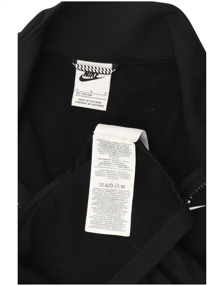 Jachetă de top pentru trening grafic Nike pentru băieți 12-13 ani, mare, negru, poliester