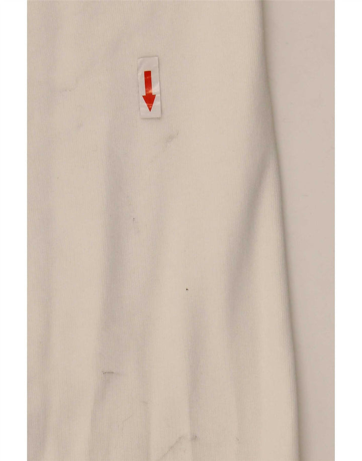 Pulover pentru bărbați Champion, cu fermoar, bumbac alb 2XL