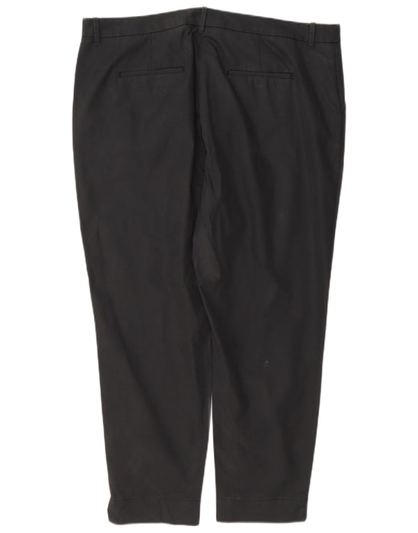 Pantaloni chino drepți pentru femei Marks & Spencer UK 18 XL W38 L27 bumbac gri