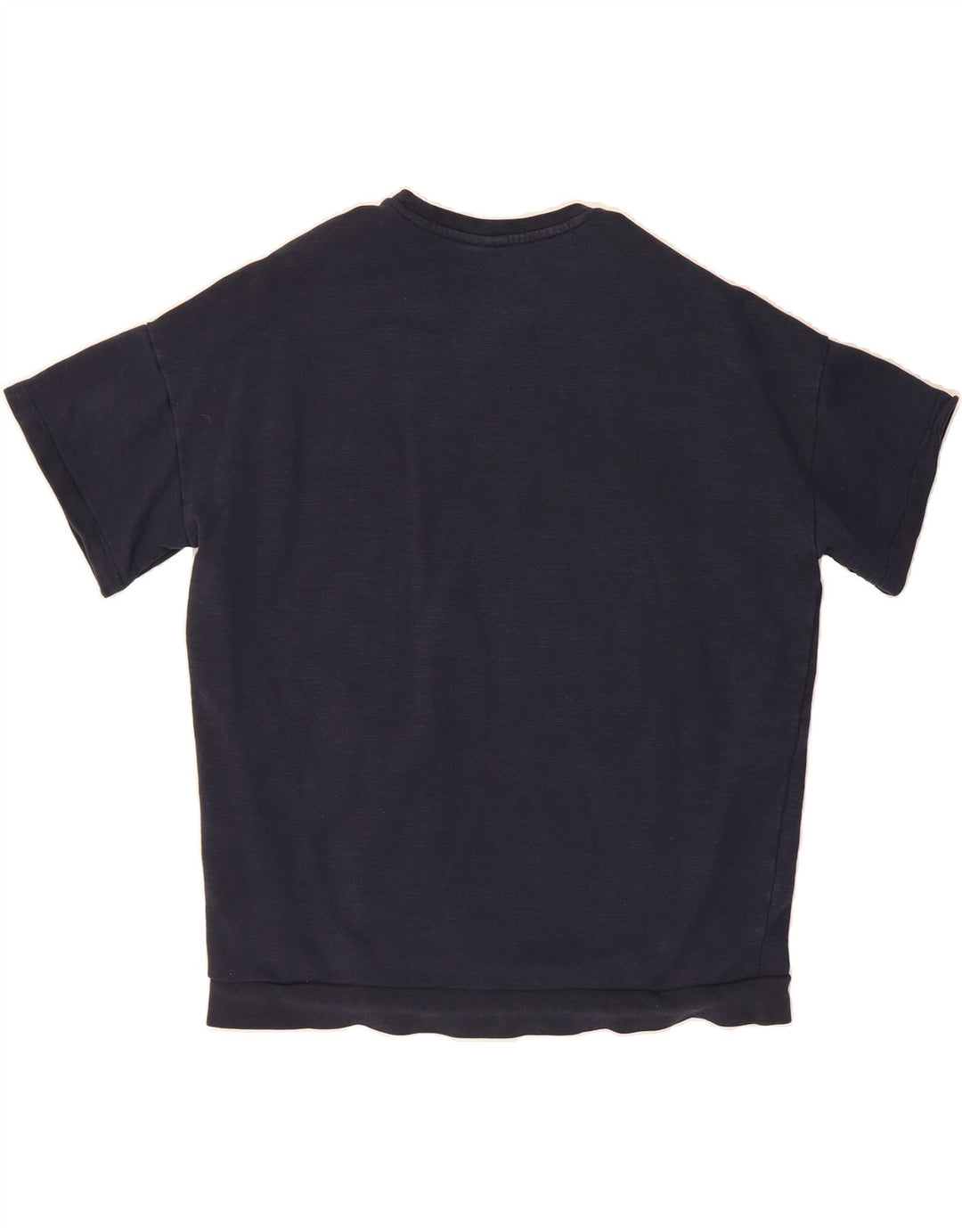 ELLESSE Mens Short Sleeve Sweatshirt Jumper Medium Navy Blue Cotton Vintage Ellesse and Second-Hand Ellesse from Messina Hembry 
