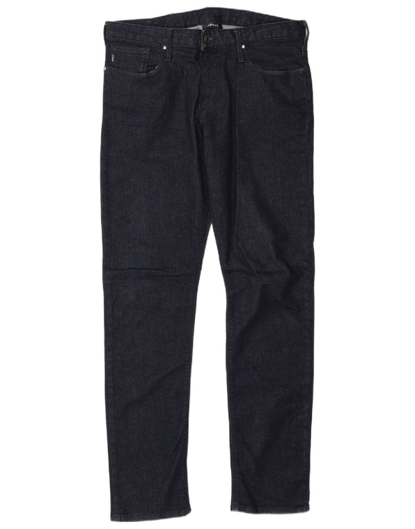 Blugi slim pentru bărbați Armani W32 L32 bumbac bleumarin