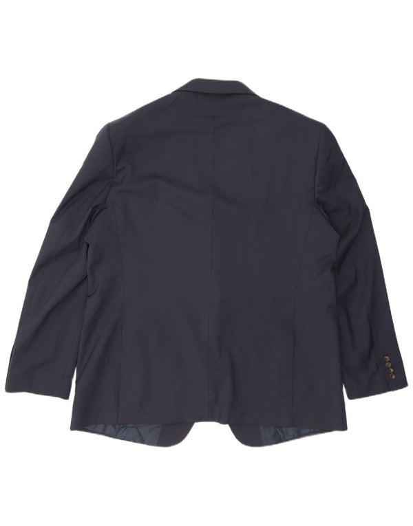 Jachetă pentru bărbați Marks & Spencer, cu 2 nasturi, UK 48 2XL, bleumarin, poliester
