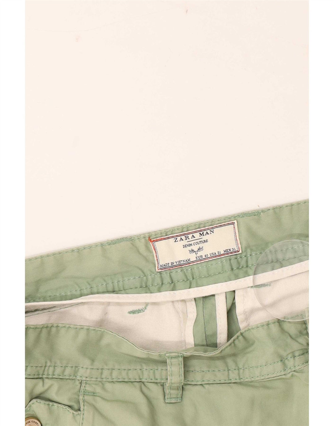 Pantaloni scurți chino pentru bărbați Zara EU 40 Medium W31 Verde