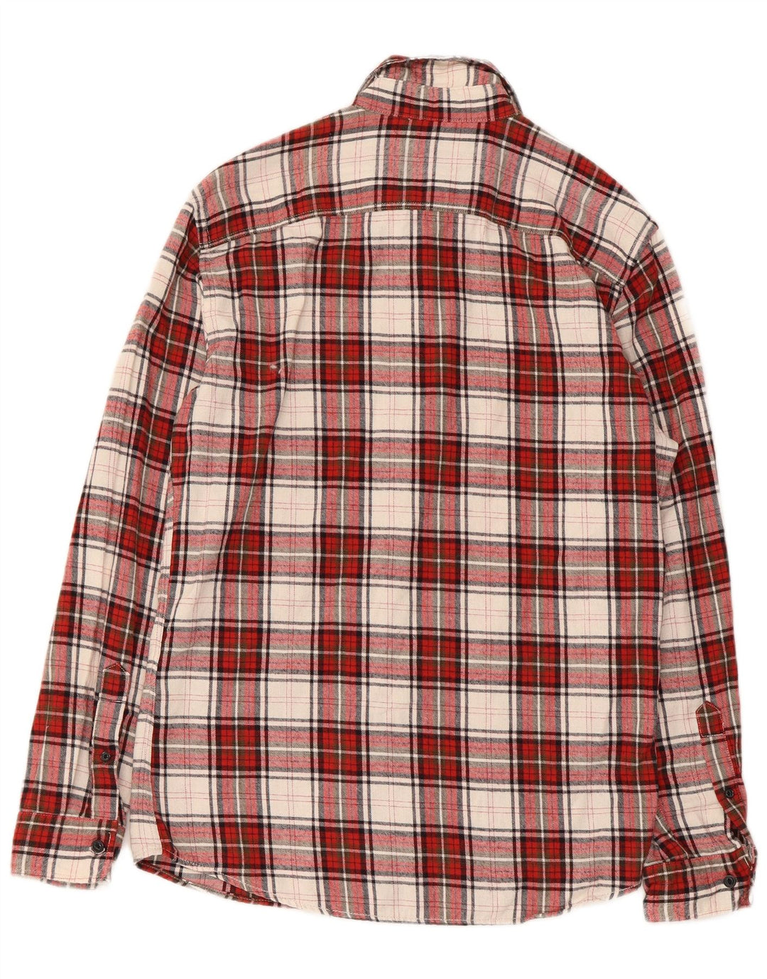 Cămașă de flanel Jack & Jones pentru bărbați, bumbac cu carouri roșii medii
