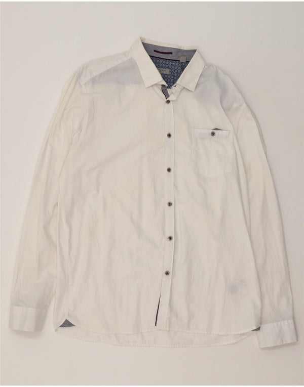 Cămașă pentru bărbați Ted Baker Mărimea 6 2XL Bumbac alb