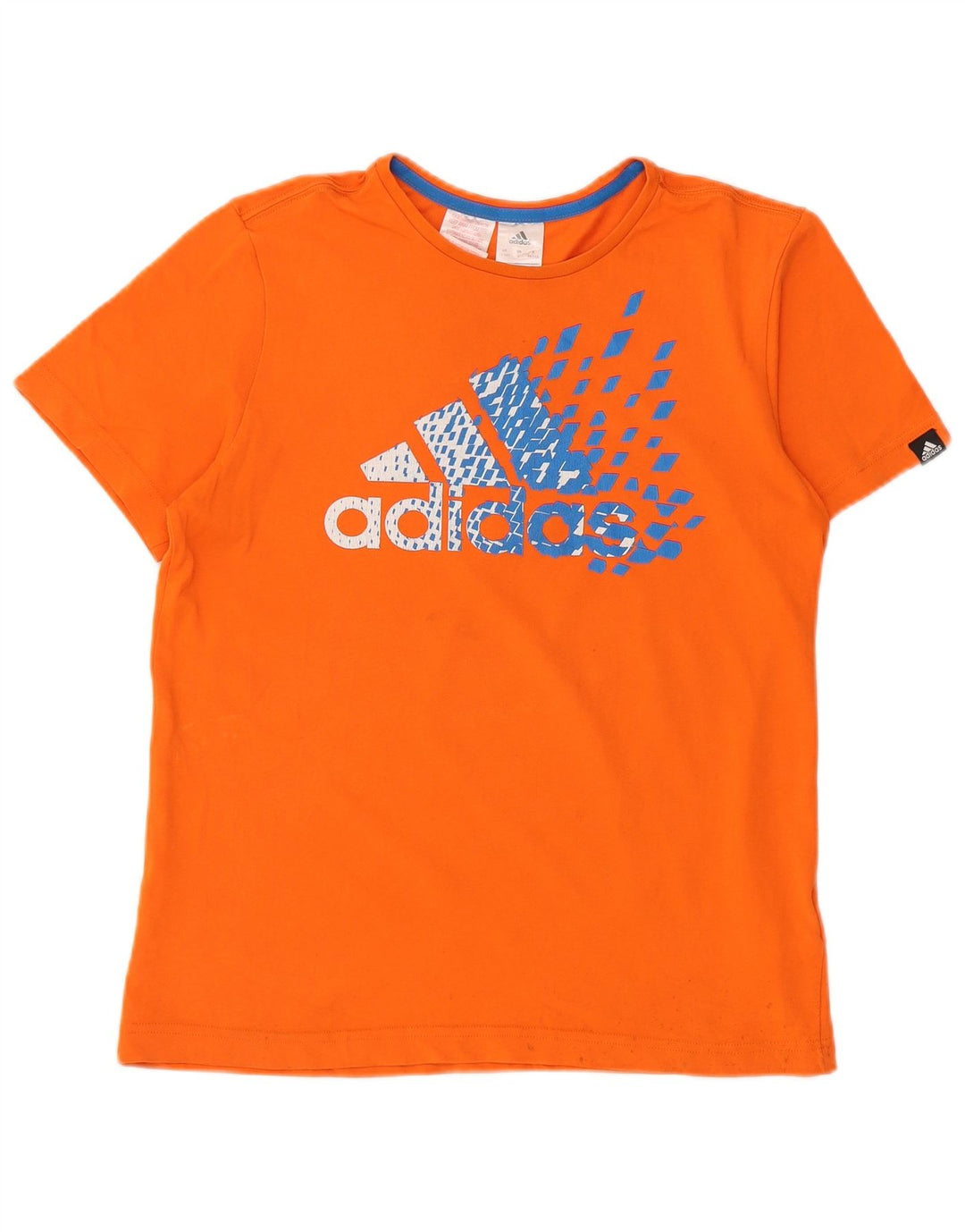 Tricou grafic ADIDAS pentru baieti Top 13-14 ani bumbac portocaliu