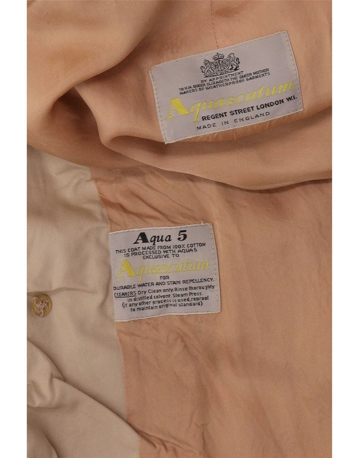 Pardesiu pentru bărbați Aquascutum UK 40 mare, bej, bumbac