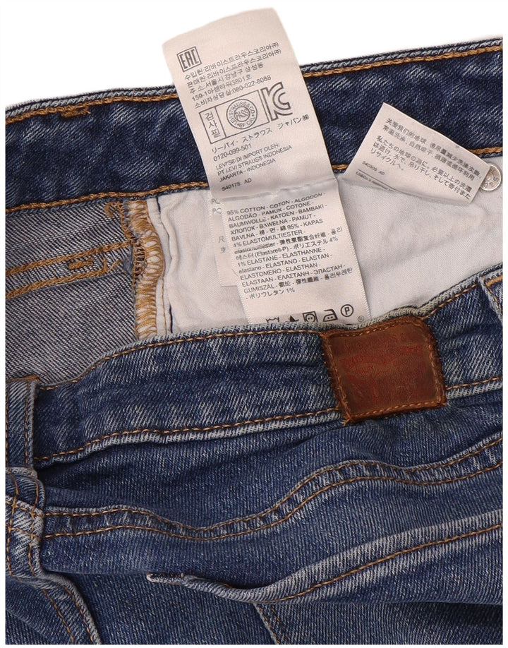 Blugi Levi's 712 Slim pentru femei W29 L32 Bumbac albastru