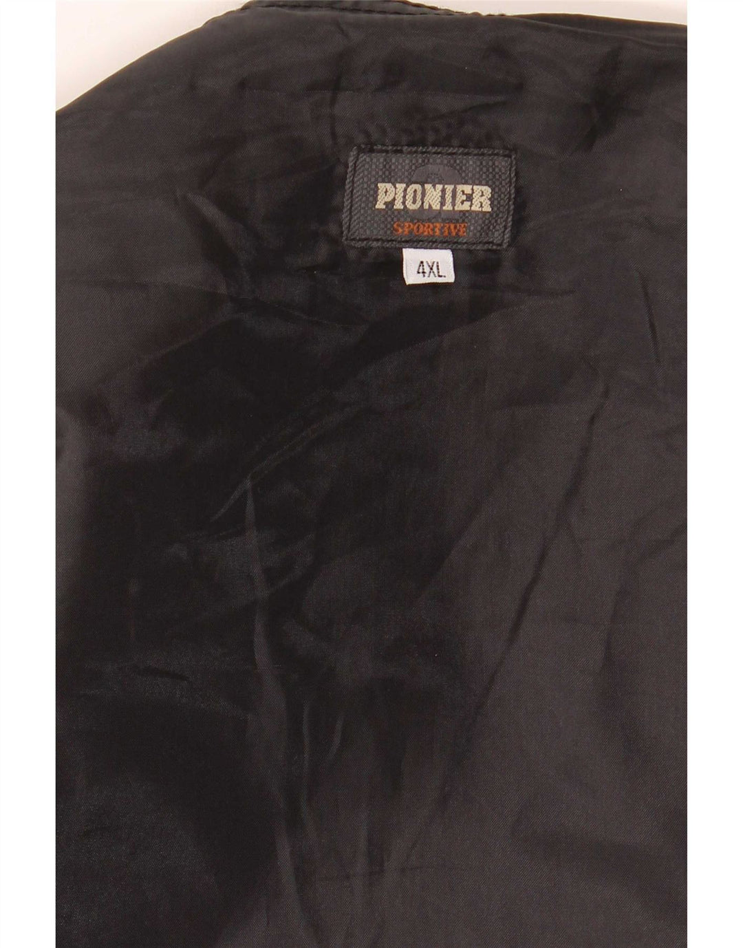 Vestă pentru bărbați de piele de căprioară Pionier 4XL neagră
