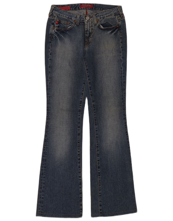 Blugi evazați pentru femei Guess W26 L32 bumbac albastru