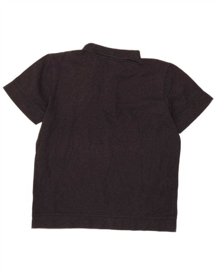 Tricou polo Puma pentru bărbați, bumbac mediu negru