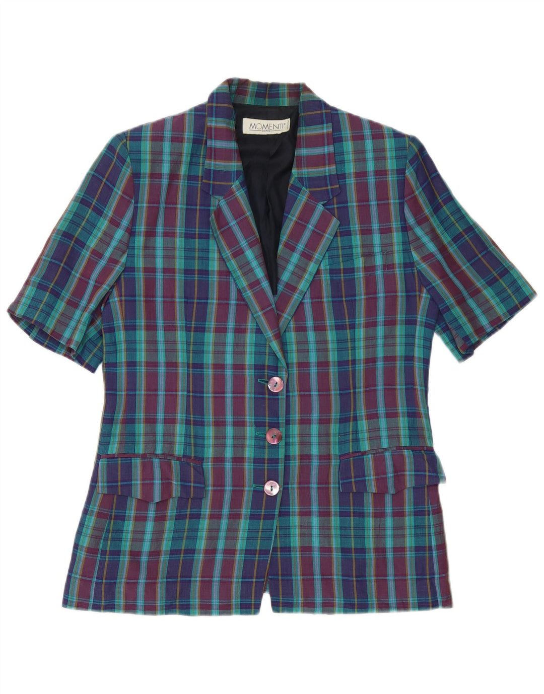 Jachetă Blazer pentru femei Momenti, cu 3 nasturi, UK 14 Medium, multicoloră