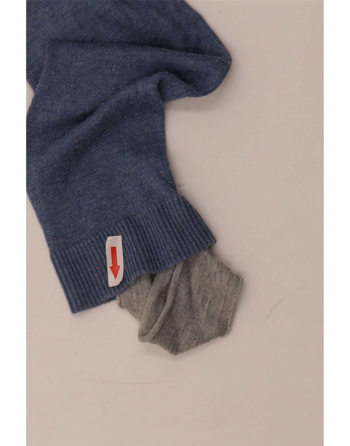 Jack & Jones Pulover cu decolteu în V pentru bărbați, albastru mediu