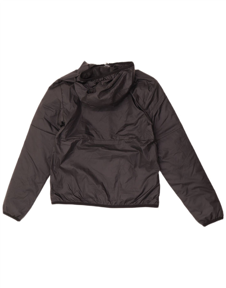 Jachetă de vânt cu glugă cu glugă Nike pentru bărbați UK 36 Poliester negru mic