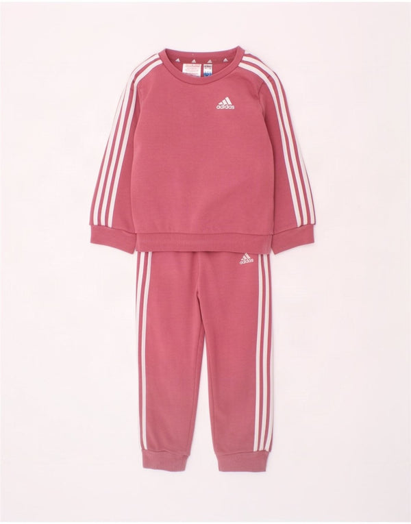 Trening complet Adidas Bebeluși 18-24 Luni Roz Bumbac