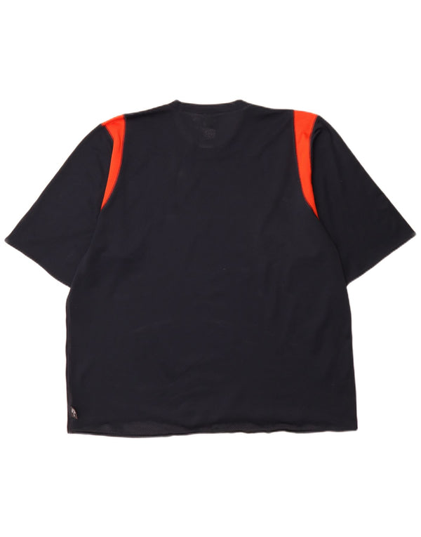 Tricou Adidas Climalite pentru bărbați Top XL Bleumarin Poliester Colorblock