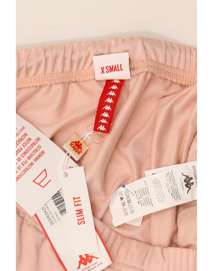 KAPPA Pantaloni de trening grafic pentru femei Joggeri UK 6 XS Roz Colorblock