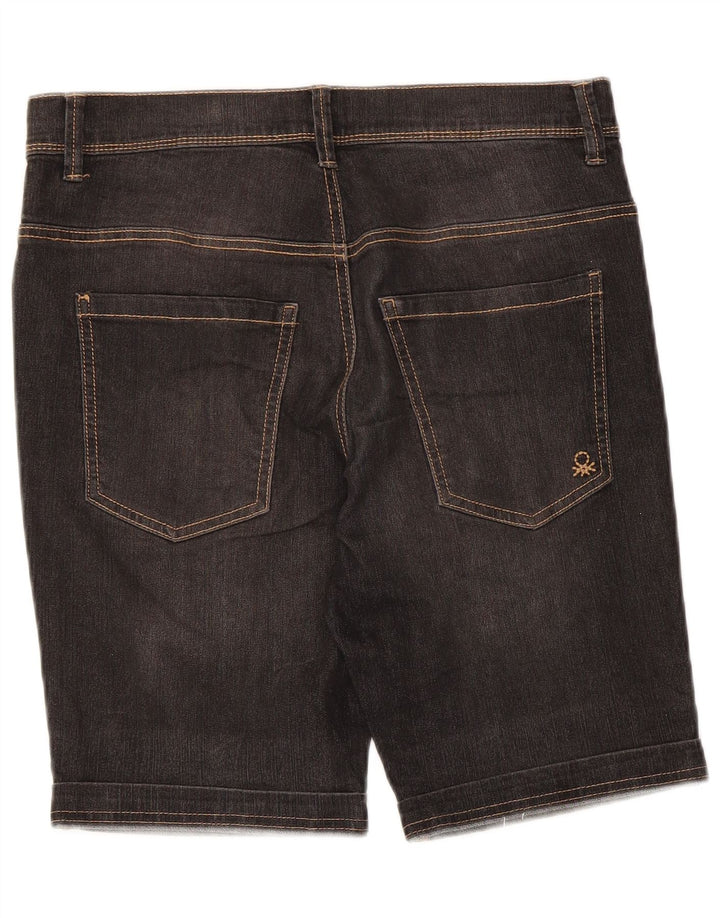 Pantaloni scurți din denim pentru bărbați Benetton W32 Medium Black