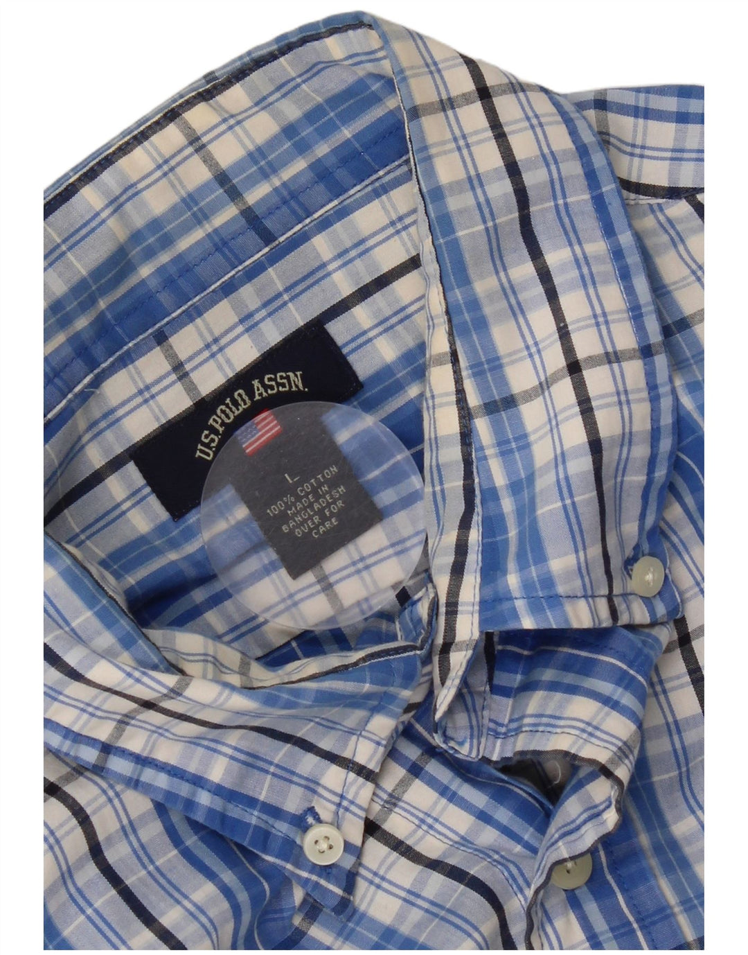 U.S. Polo Assn. Cămașă pentru bărbați, mare, albastru, din bumbac
