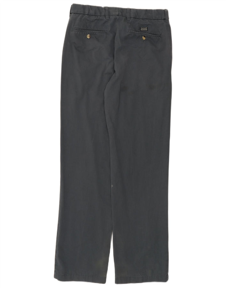Marks & Spencer Pantaloni drepți pentru bărbați L32 L33 bumbac gri