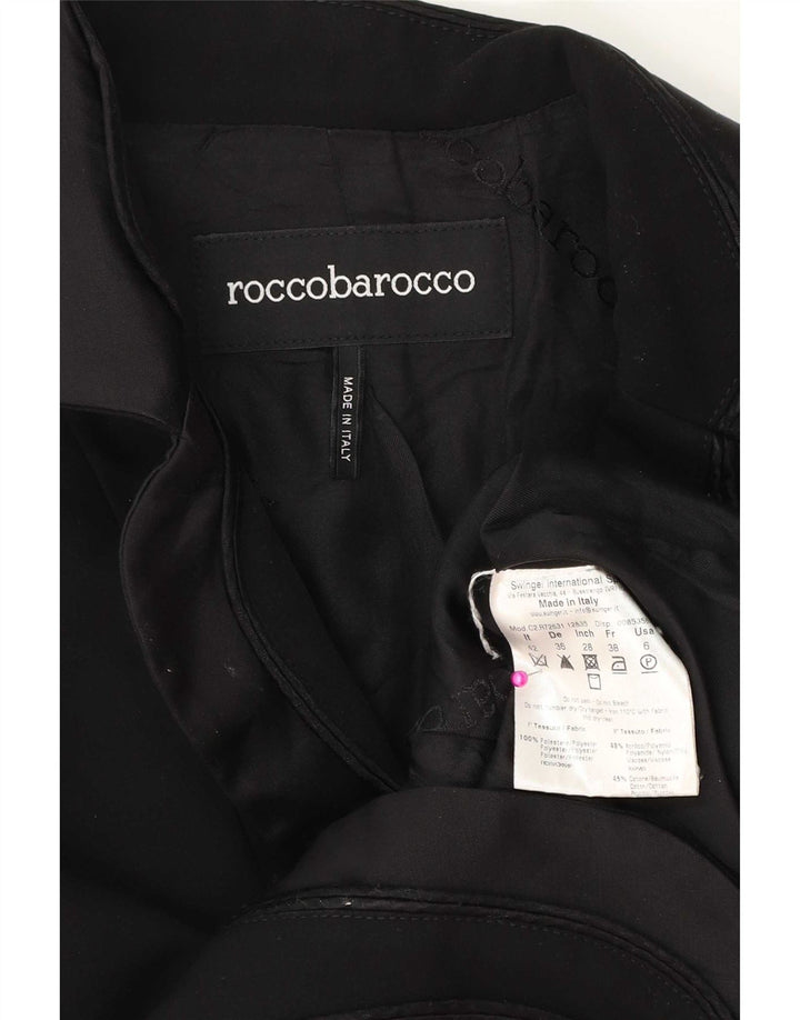 Roccobarocco Jachetă pentru femei cu 2 nasturi IT 42 Poliester mediu negru
