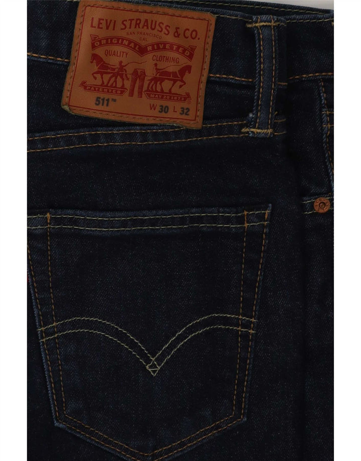 Blugi Levi's 511 Slim pentru bărbați W30 L29 Bumbac albastru