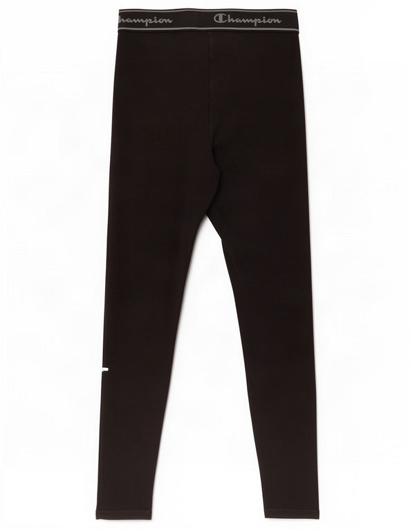 Leggings grafic Champion pentru femei UK 4 XS bumbac negru