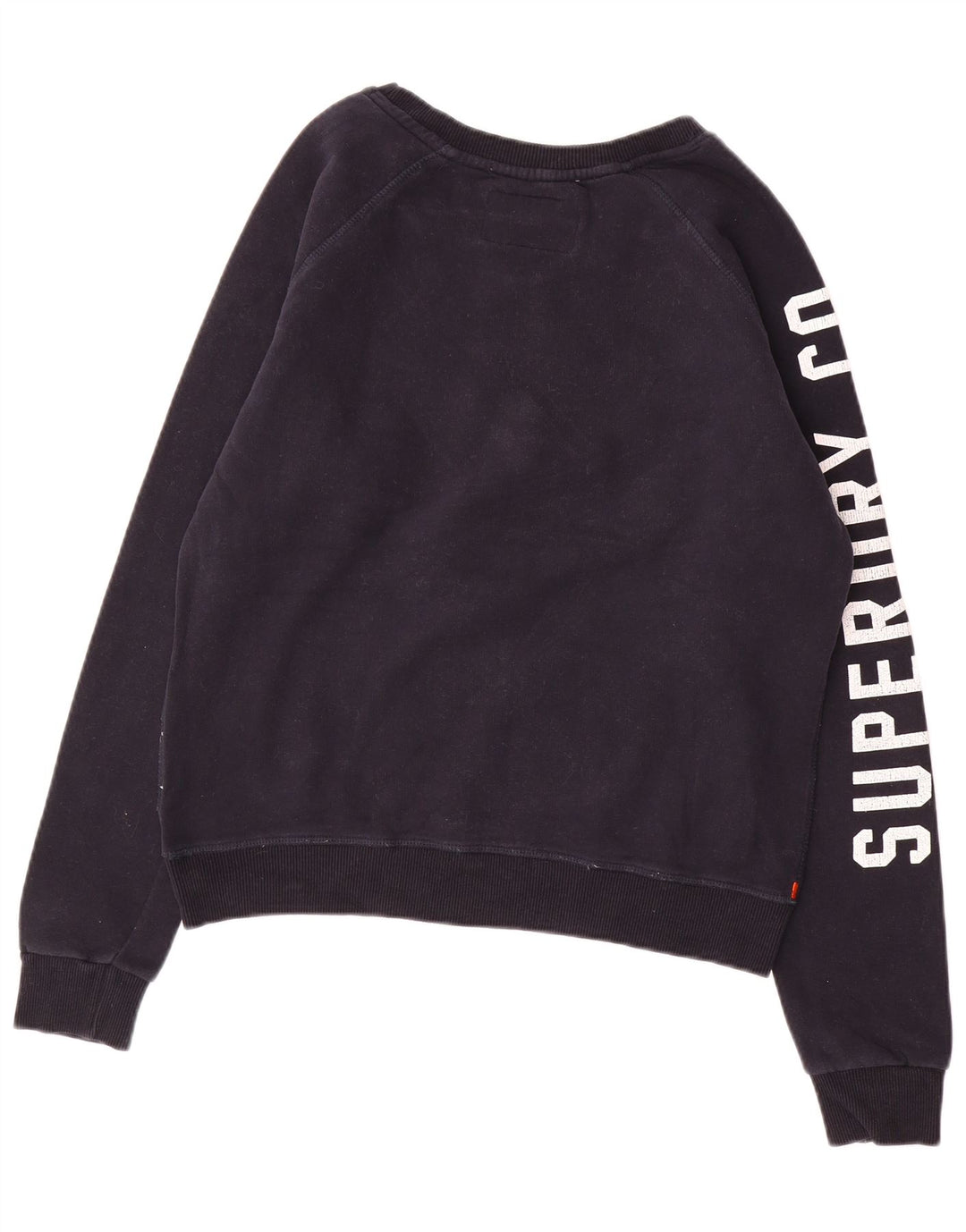 SUPERDRY Pulover pentru atletism și teren pentru damă, cu crop, UK 16, mare, bleumarin