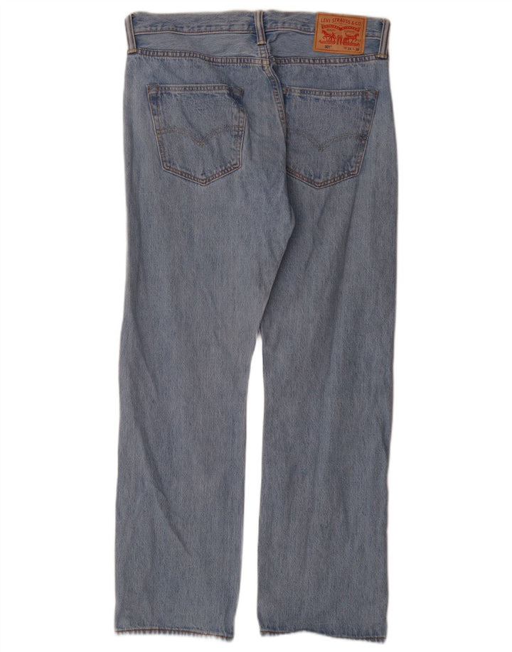 Blugi drepti pentru bărbați Levi's W34 L30 Bumbac albastru