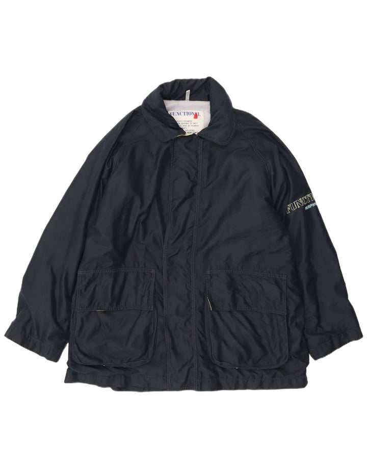 Jachetă Windbreaker pentru bărbați cu grafică Murphy & Nye UK 42 XL poliester bleumarin