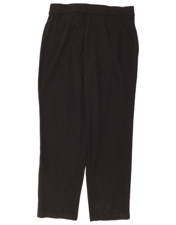 Marks & Spencer Pantaloni casual conici pentru femei UK 16 Large W34 L28 Negru